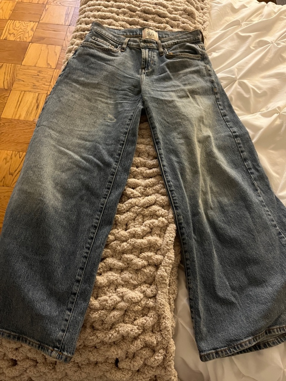 BDG Light Blue Wide-Leg Jeans
